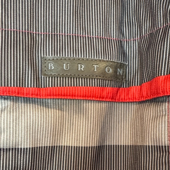 Burton Poacher Gray Multi Stripe Snowboard Jacket Size Medium - Picture 6 of 15